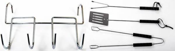 Grill-Komplettset Grillbesteck GrillzubehöR Grillzange Grillgabel Grillwender-image