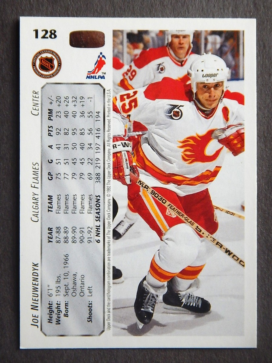 Joe Nieuwendyk #128 Upper Deck 1992-93 Hockey Card (Calgary