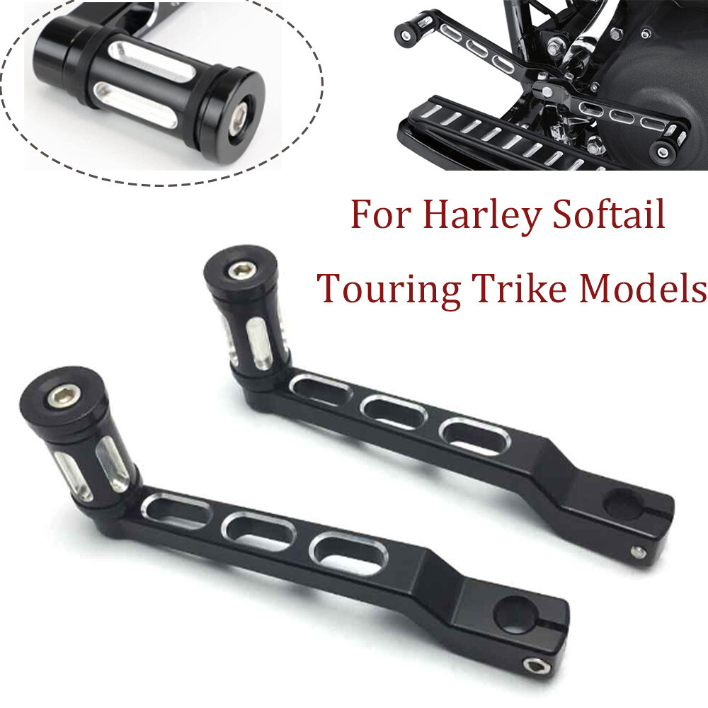 L & R Rubber Floorboard Footboard Pad For Harley Softail Touring Electra Glide