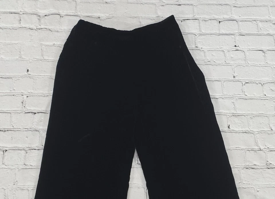 Calça reta casual The Look Randolph Duke feminina tamanho 6 veludo preta - Imagem 2 de 4