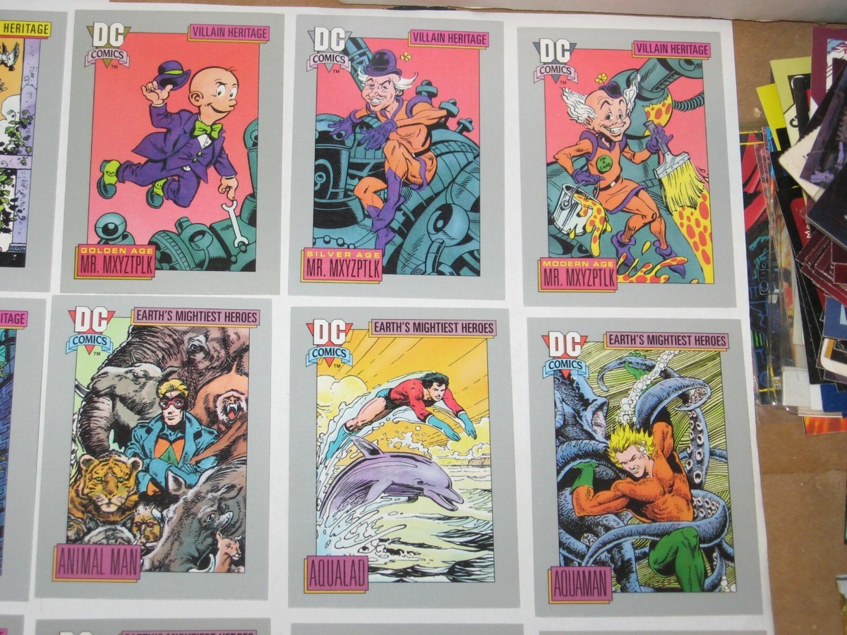 1991 DC COSMIC CARDS COMPLETE 180 BASE CARD SET SUPERMAN WONDER