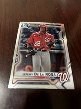 2021 Bowman Chrome #BCP-248 Jeremy De La Rosa Nationals Qty