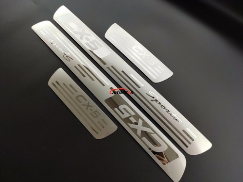 for Car Accessories Mazda CX 5 Door Sill Scuff Plate Protector Guard 2013 2023 - Picture 10 of 12