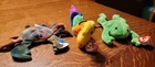 Lot Of 3 Retired Beanie Babies Claude Inch Legs NWT Vintage Collectible