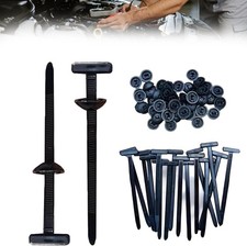 100 PCS Nylon Universal Cable Tie Buckle  Heavy Duty Self-Locking Zip Ties Holder