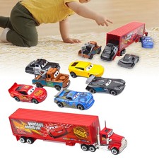 7X Cars 2 Lightning McQueen Racer Car&Mack Truck Kids Toy Collection Gifts