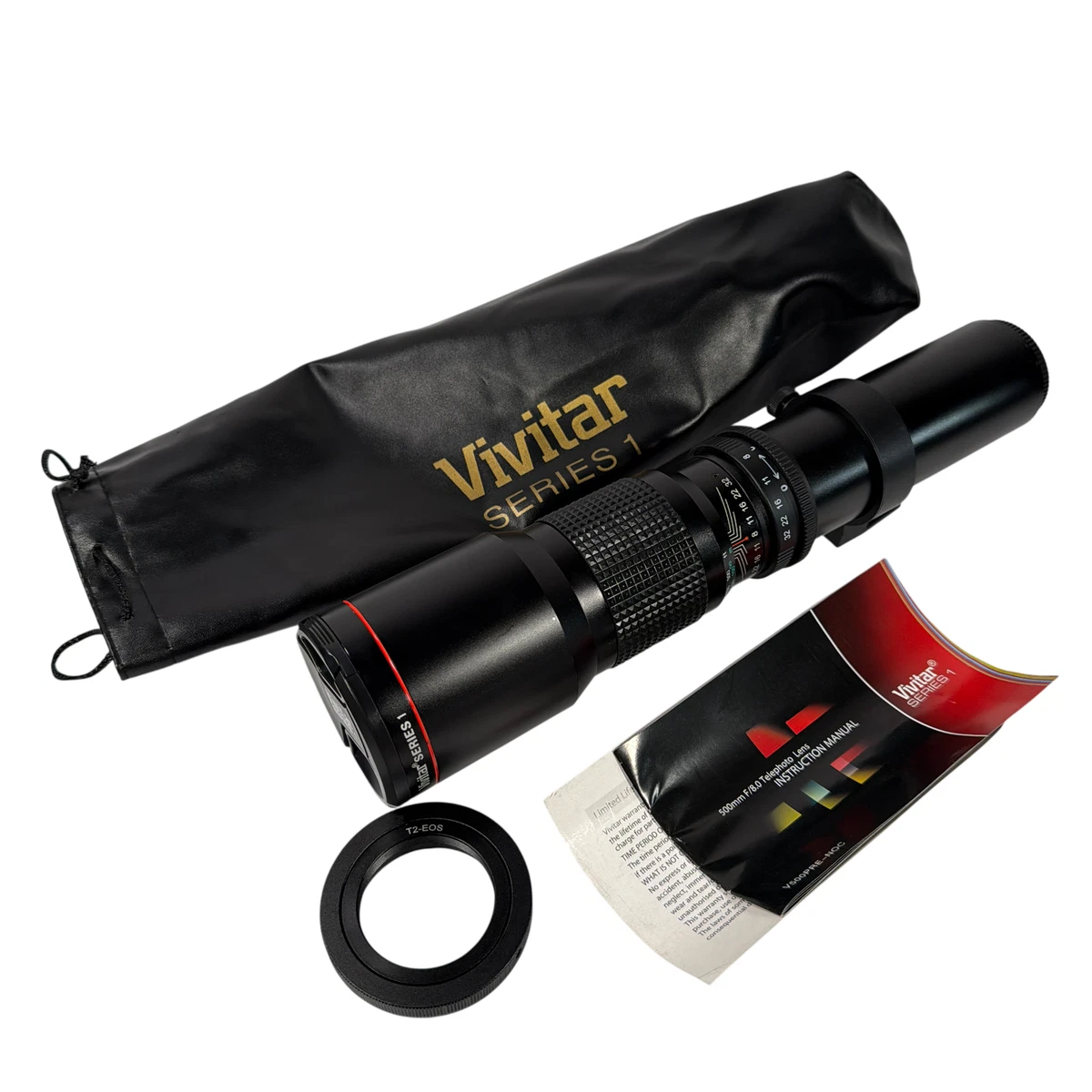 Téléobjectif Pro Series Vivitar 500 Mm Super HD – Monture T Pour Canon EOS – NEUF