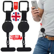 Retractable Anti Theft Phone Lanyard Holder Strap Mobile safety Tether UK