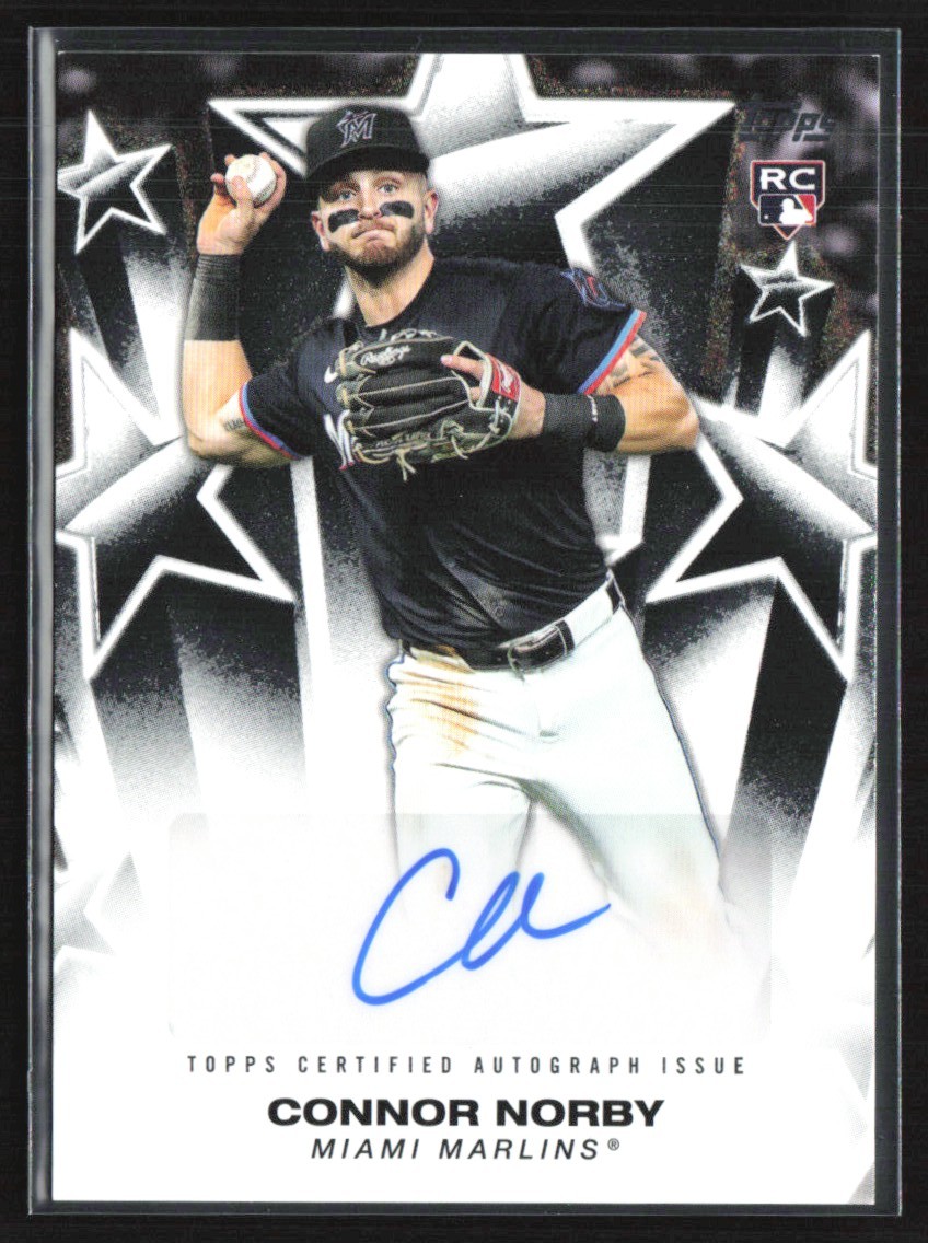 Connor Norby 2025 Topps Baseball Stars RC Auto #BSA-CN Miami Marlins