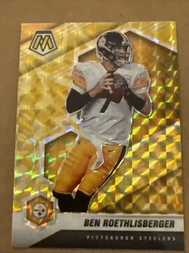 2021 Panini Mosaic - Ben Roethlisberger #166 Reactive Yellow Mosaic Prizm