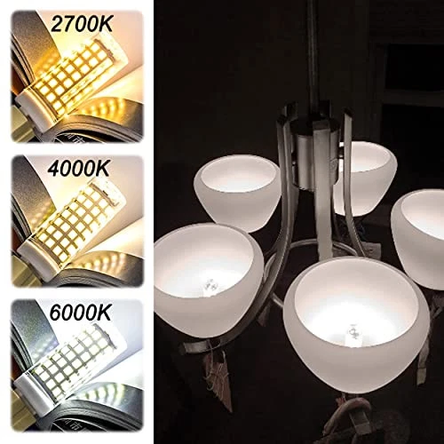 E12 C7 Led Candelabra Bulbs 6000k Daylight White, 60 Watt E12 Halogen - Picture 3 of 7