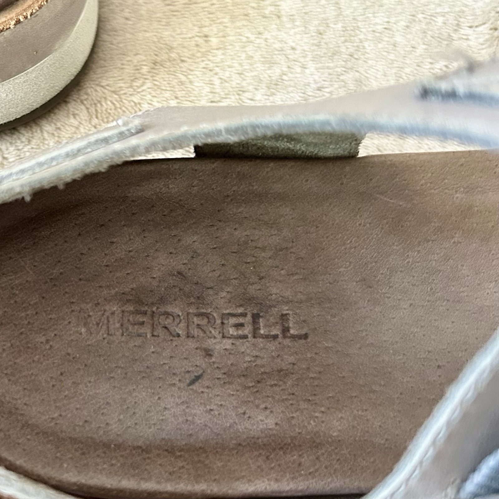 Merrell Sandali Donna 9 Roam Moon Fibbia Pelle Outdoor Comfort Performance