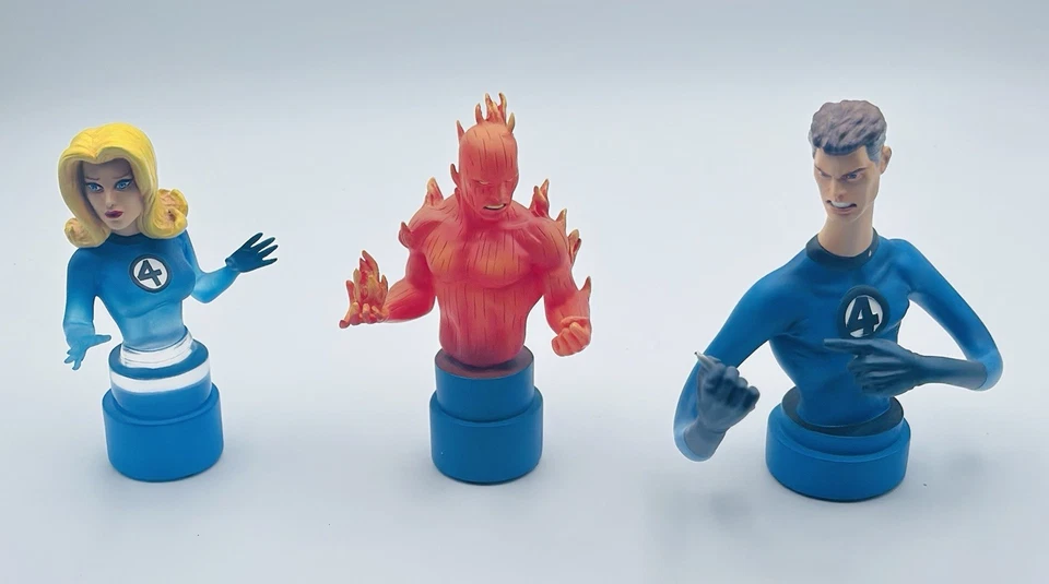 Bowen Designs Marvel FANTASTIC 4 Triple Pack Mini Busto Estatuas Foto 2 de 4