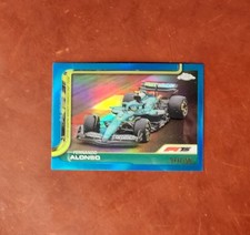 2025 F1 Topps Chrome  Fernando Alonso #81 True Blue  Refractor /150 SP Aston 