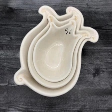 Johanna Parker Gus Ghost Nesting Serving Bowls Transpac Halloween Set Of 3 New