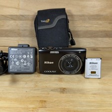Nikon Coolpix S3100 14.0MP Compact Digital Camera Black Tested Full Kit VGC