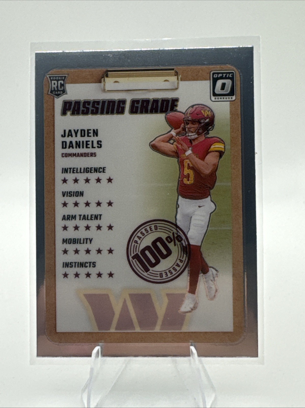 2024 Panini Donruss Optic - Passing Grade Jayden Daniels #2 (RC)