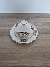 Connoisseur Vintage Butter Dish Farmyard Theme Collectible Bone China