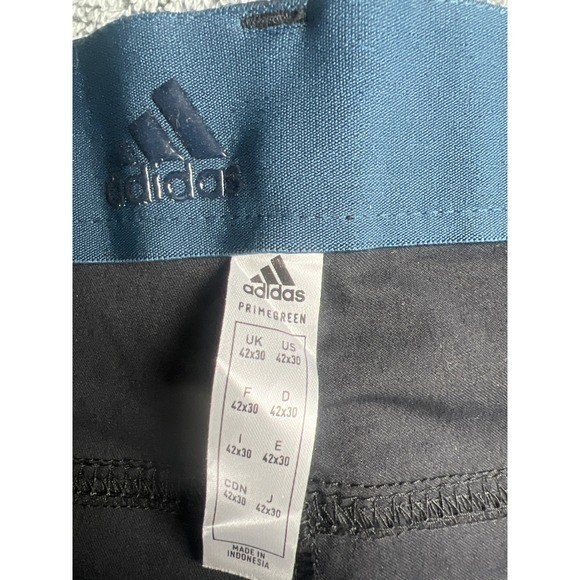Adidas Primegreen Golf Pants Mens 42x30 Black Flat Front Athletic Fit thumbnail 3