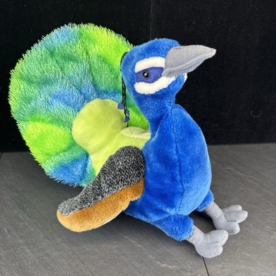 Wild Republic Cuddlekins Peacock 14'' Realistic Plush Stuffed Animal Toy