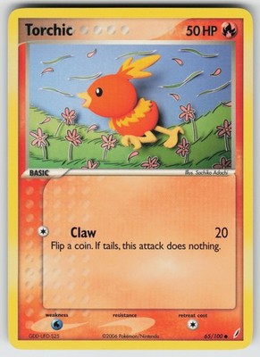 Pokémon Torchic 65/100 ENG Common EX Crystal Guardians 2006