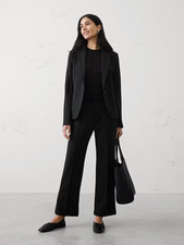 Banana Republic Classic Black Blazer Size 8 Polyester Blend