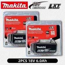 2 x Makita BL1860B-2 18V LXT Lithium-Ion 6.0 Ah Battery - New - USA SHIP