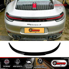Porsche 911 Carrera 992 Glanz Schwarz Heck Kofferraum Lippe Spoiler Flügel Body Kit 2019+