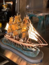 ship model, custom  bronze and gold
