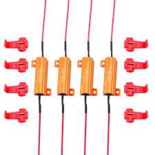 4x 50w 6 Ohm Load Resistor Fix Led Bulb Fast Hyper Flash Turn Signal Blink