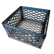 Charcoal Basket 10 x 10 x 6 - Vertical Horizontal Offset BBQ Smoker Coal (fir...