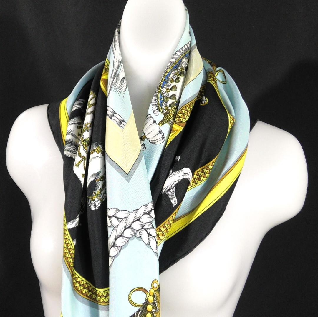 Hermes Large Scarf Carre 90 D411 From Japan