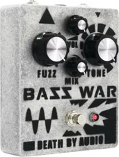 Death by Audio Bass War Fuzz/Distortion/Bass Effects Pedal Silver