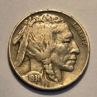 #1 nicer low mintage Fine++ 1931 S Buffalo Head Nickel