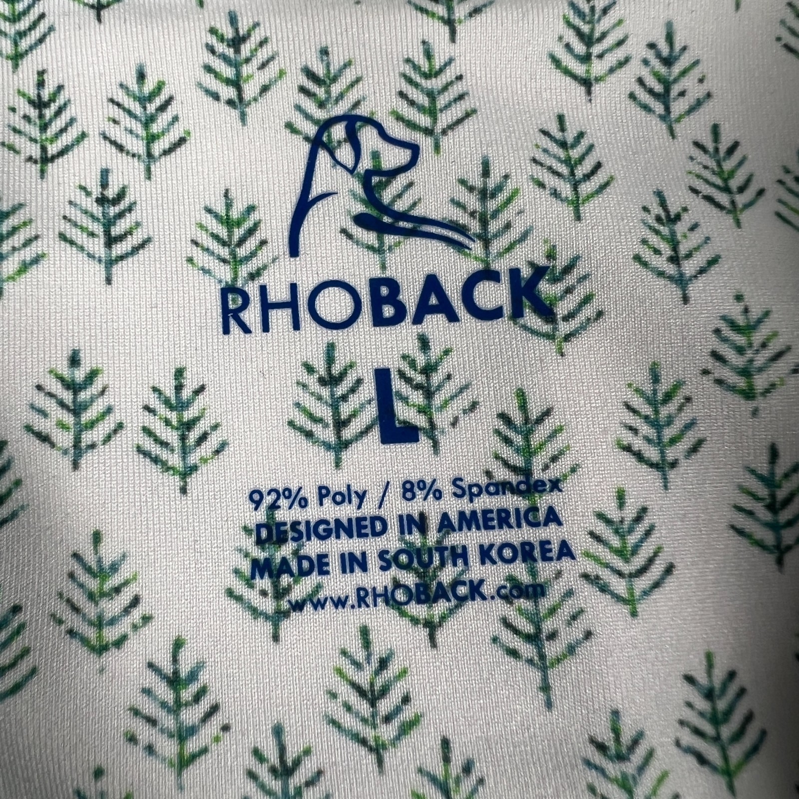 Rhoback Colorado Pine Tree Print Pattern AOP Golf… - image 4