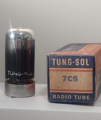 Vintage NOS NIB Tung-Sol 7C5 Amplifier Audio Radio Loktal Vacuum Tube