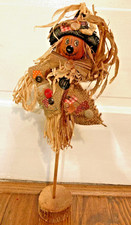 Autumn Halloween Scarecrow Decoration Wooden Base 19  