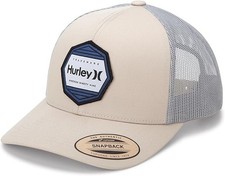 Hurley Men s Oceanside Flex Fitted Trucker Hat - Breathable Mesh Baseball Cap