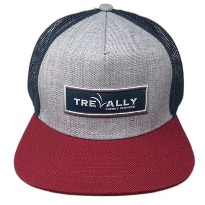 #ad Staunch Trucker Hat Gray Red OS Trevally Energy Services Mesh Snapback Patch $20.00