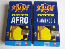 Lotto 2 VHS della Serie Si Balla A Scuola di AFRO+FLAMENCO 2 Maura Terzi Fabbri