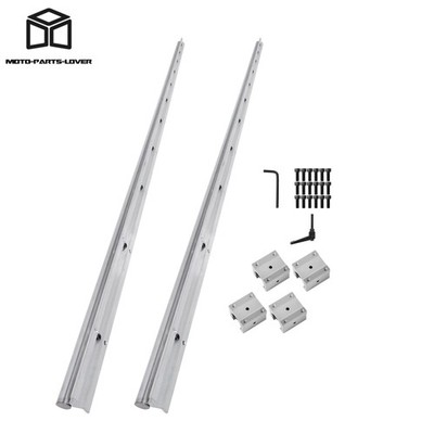 2200mm SBR20 Linear Rail Kit w/4 Square Carriages CNC Automation DIY