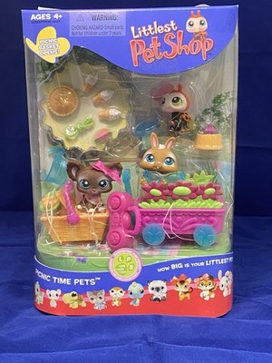 Littlest Pet Shop Picnic Time Pets Chihuahua #219 Rabbit #220 Ladybug #221 NIB