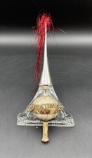 alte Tannenbaumspitze leonischer Draht Christbaumschmuck #W5000