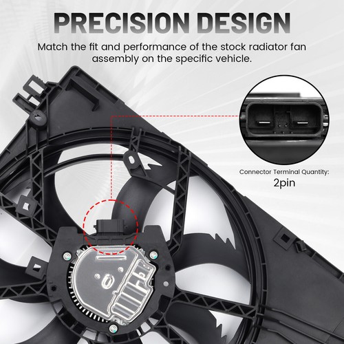 New Radiator Cooling Fan Assembly For 2018 2019 2020 2021 Toyota Camry 2.5/3.5L - Picture 9 of 14