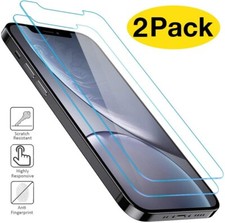 2pcs 4K HD Tempered Glass Screen Protector For iPhone 11/14 Plus/Max/XS/X/8Plus