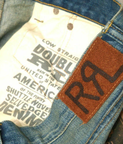 RRL Duble RL Low Straight DENIM USA製 濃紺 通販激安で人気 メンズ