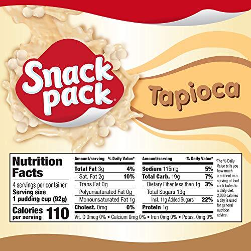 Snack Pack Tapioca Pudding, 4 Count Pudding Cups ( Pack of 1) eBay