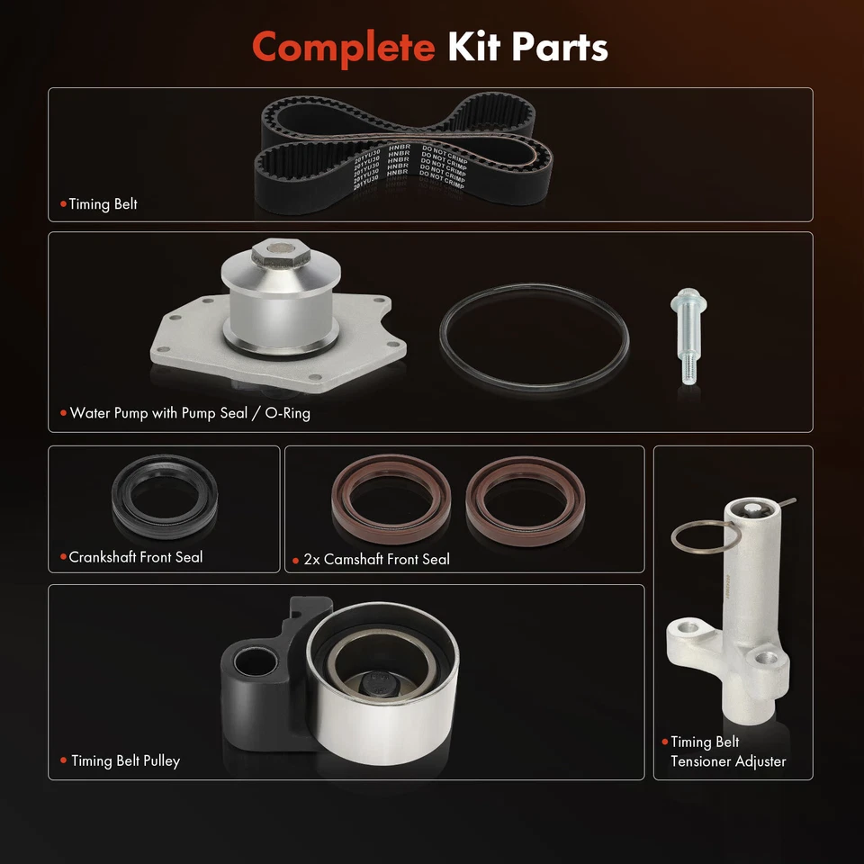 7x Kit de correa de distribución con bomba de agua para Chrysler Pacifica Intrepid Dodge Intrepid Foto 3 de 4