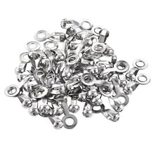 50pcs Ball Chain Connector 3mm 3.2mm Hole Pull Loop Link Stainless Steel
