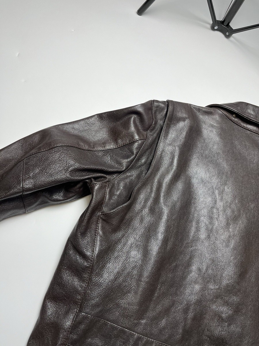 CP Company Archive Biker Leather Jacket Size 48 | eBay